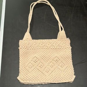 Macrame hand bag. Like new